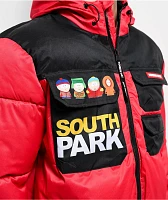 Members Only x South Park Red Puffer Jacket