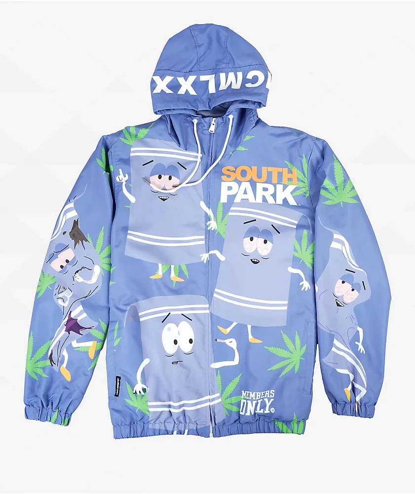 Members Only x South Park Towelie Windbreaker Jacket