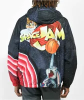 Members Only x Space Jam: A New Legacy Daffy Dunk Black Windbreaker Jacket