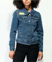 Members Only x SpongeBob Reversable Denim Trucker Jacket