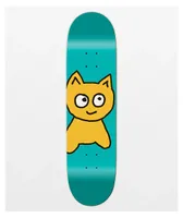 Meow Big Cat Teal 8.25" Skateboard Deck