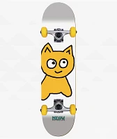 Meow Big Cat White 7.75" Skateboard Complete