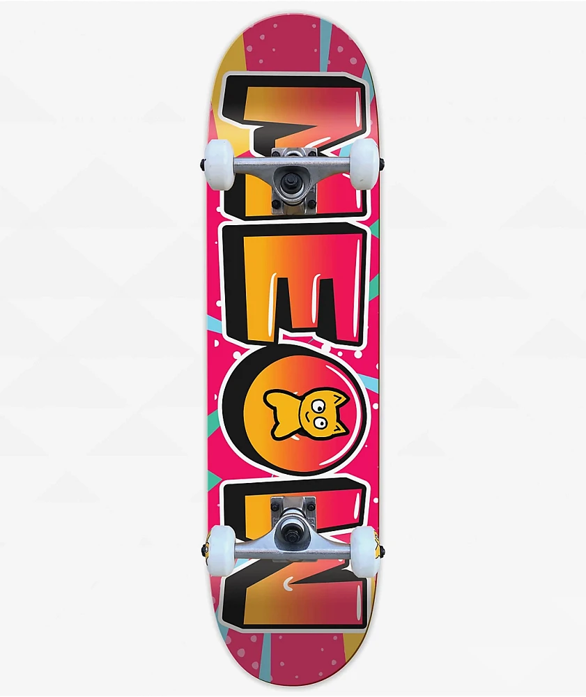 Meow Pop Pink 7.75" Skateboard Complete