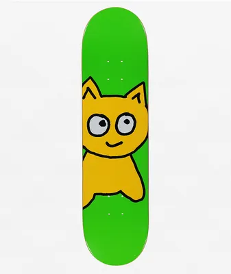 Meow Skateboards Green Big Cat 8.0" Skateboard Deck