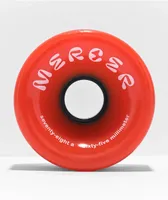 Mercer 65mm 80a Red Longboard Wheels