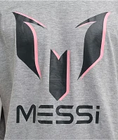 Messi Logo Heather Grey T-Shirt