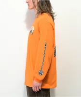 Metal Chain Flail Orange Long Sleeve T-Shirt