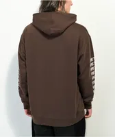 Metal Mushroom Glow Brown Hoodie