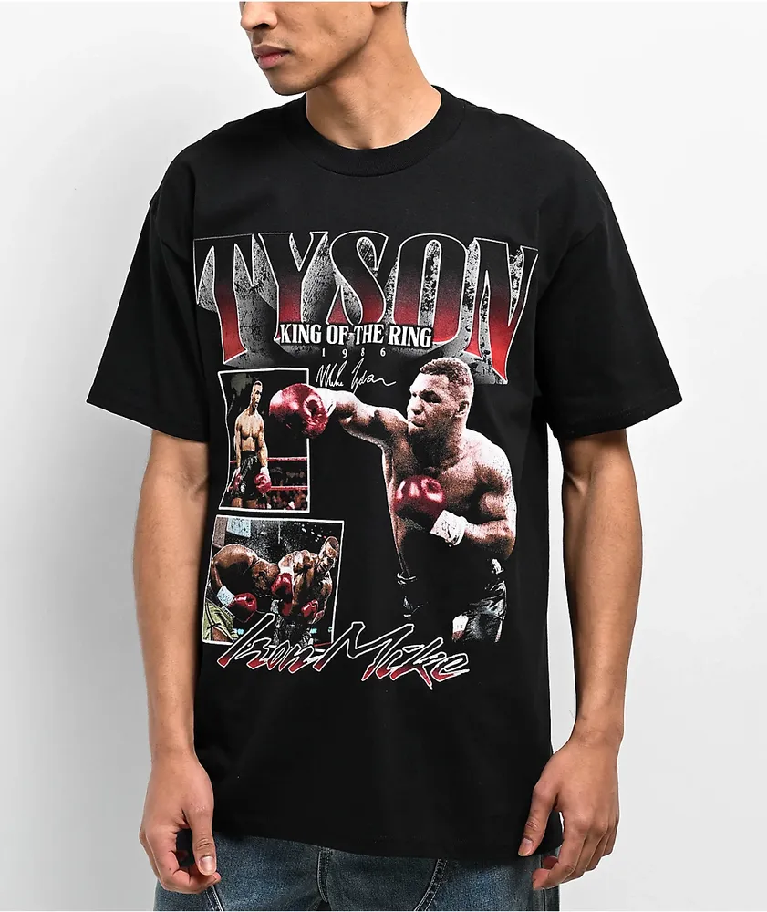 Mike Tyson 1986 King Of The Ring Black T-Shirt