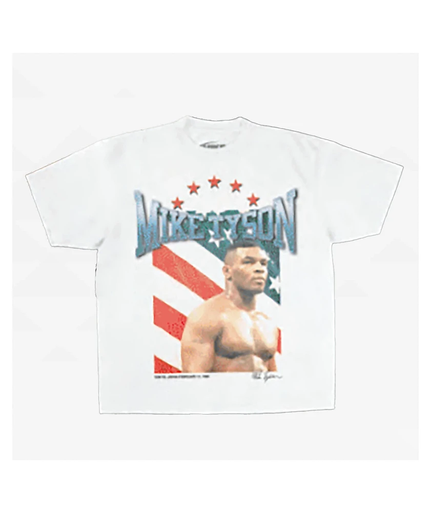 Mike Tyson All American Hero White T-Shirt