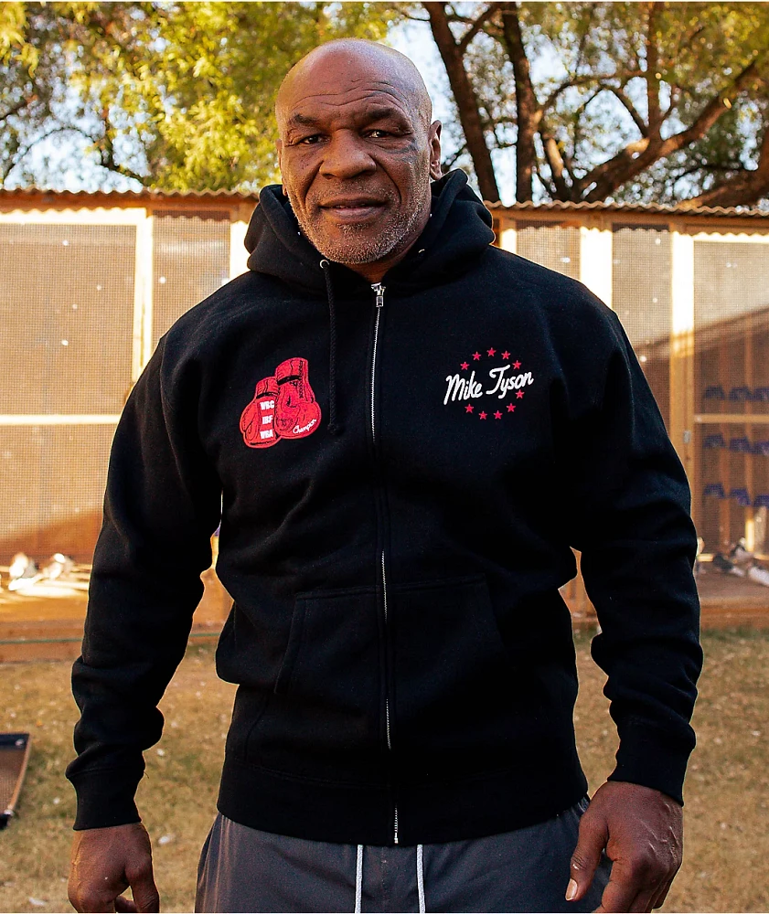 Mike Tyson Baddest Black Zip Hoodie