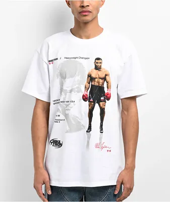 Mike Tyson Faceoff Stats White T-Shirt