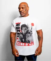 Mike Tyson Halftone White T-Shirt