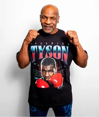 Mike Tyson In The Ring Black T-Shirt
