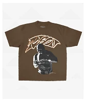 Mike Tyson In Your Face Brown T-Shirt