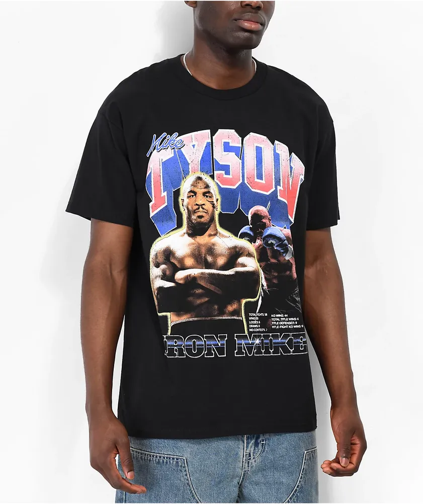 Mike Tyson Iron Mike Collage Black T-Shirt
