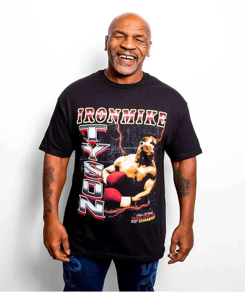 Mike Tyson Left Hook Black T-Shirt