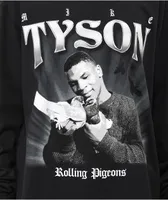 Mike Tyson Rolling Pigeons Black Long Sleeve T-Shirt