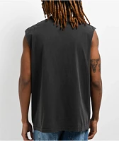Mike Tyson Vintage Knockdown Black Wash Tank Top
