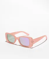 Milky Pink Rectangle Sunglasses