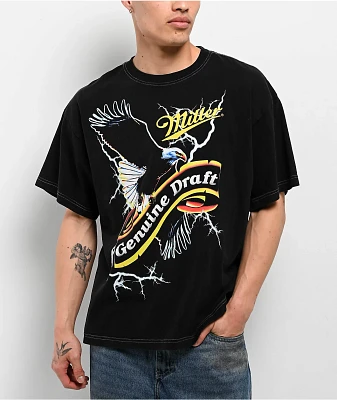 Miller Genuine Draft Eagle Black T-Shirt