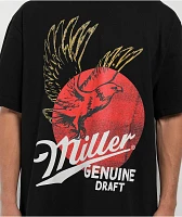 Miller Genuine Draft Wings Black T-Shirt