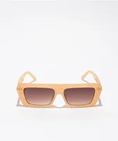 Mily Flat Top Peach Sunglasses