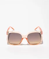 Mily XL Translucent Pink Square Sunglasses