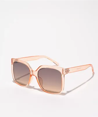 Mily XL Translucent Pink Square Sunglasses