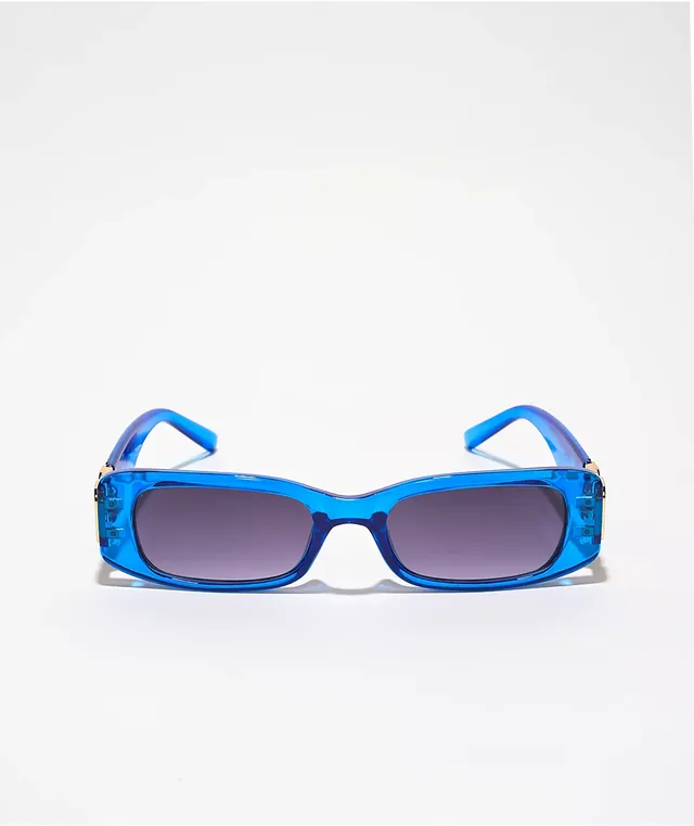 I_sea Blue Triangle Mini Sunglasses