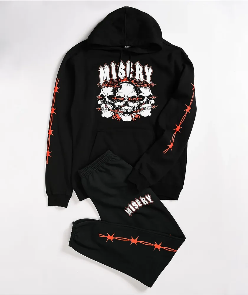 Misery Worldwide Triple RIP Black Hoodie