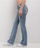 Miss Me Aleah Floral Wing Light Wash Bootcut Jeans
