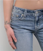 Miss Me Aleah Floral Wing Light Wash Bootcut Jeans