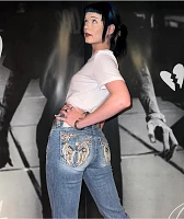 Miss Me Aleah Floral Wing Light Wash Bootcut Jeans