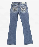 Miss Me Angellica Butterfly Medium Wash Bootcut Jeans