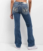 Miss Me Angellica Butterfly Medium Wash Bootcut Jeans