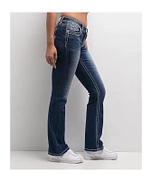 Miss Me Cora Stitched Medium Blue Bootcut Jeans