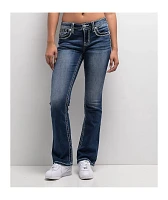 Miss Me Cora Stitched Medium Blue Bootcut Jeans