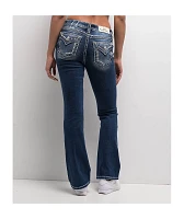 Miss Me Cora Stitched Medium Blue Bootcut Jeans