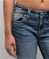 Miss Me Maven Logo Medium Wash Bootcut Jeans