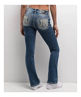 Miss Me Maven Logo Medium Wash Bootcut Jeans