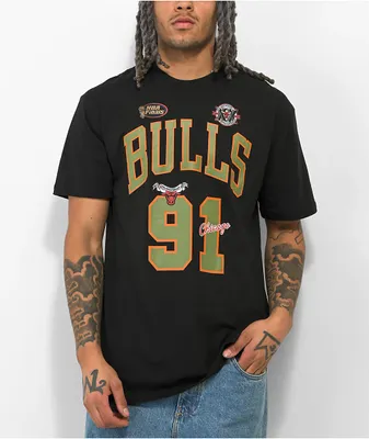 Mitchell & Ness Bulls Dennis Rodman Black T-Shirt