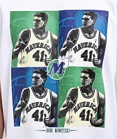 Mitchell & Ness Dallas Mavericks Dirk HOF White T-Shirt