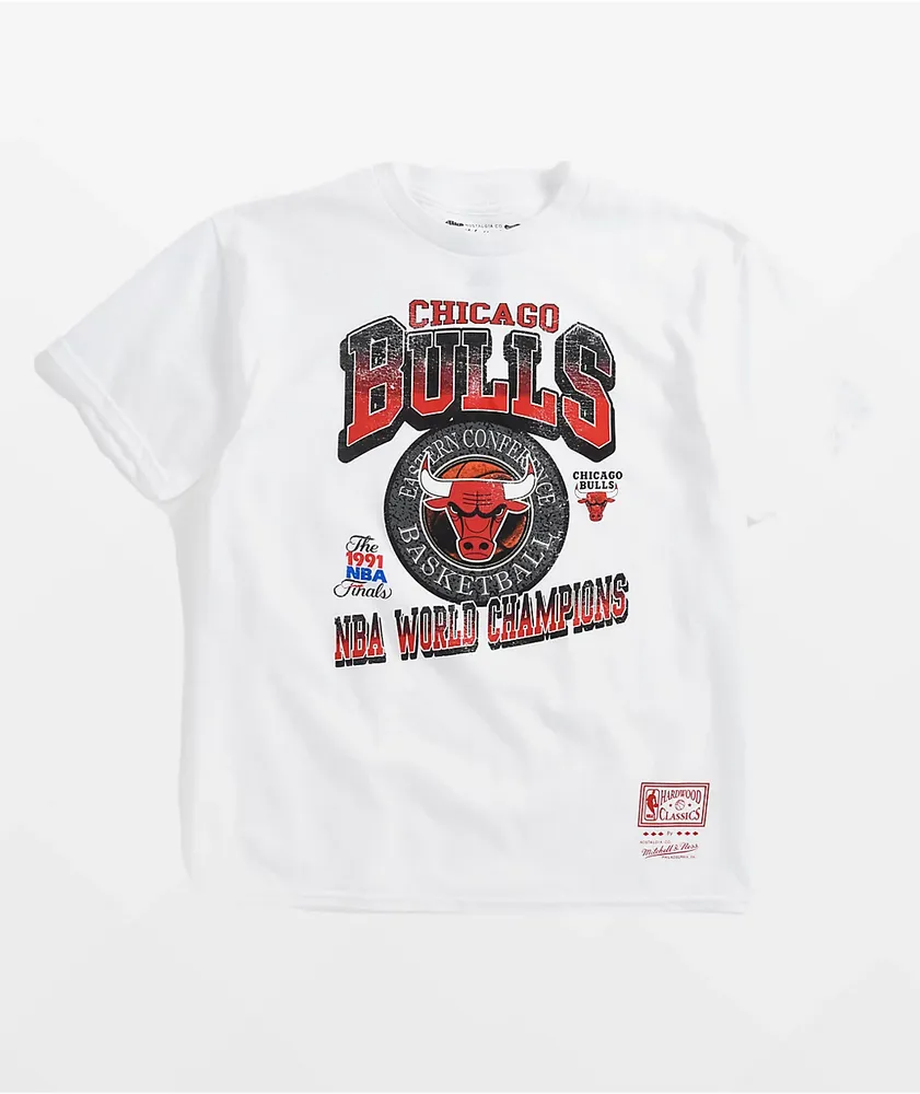 Mitchell & Ness Kids Chicago Bulls Champs White T-Shirt