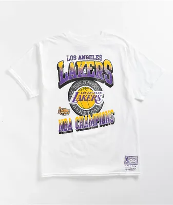 Mitchell & Ness Kids Lakers Champs White T-Shirt