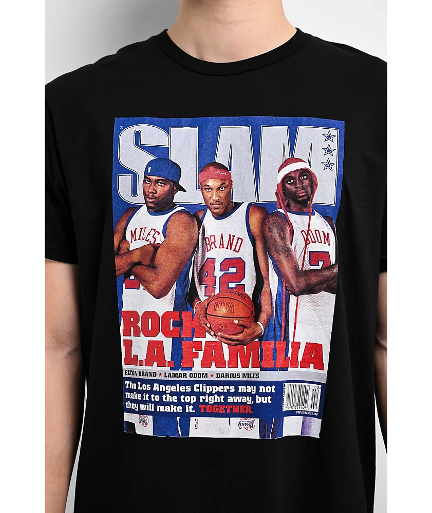 Mitchell & Ness Slam Magazine Los Angeles Clippers Cover Black T-Shirt