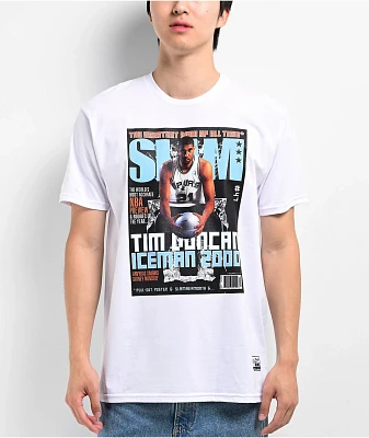 Mitchell & Ness Slam Magazine Tim Duncan Cover White T-Shirt