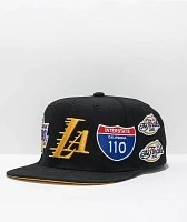 Mitchell & Ness x LA Lakers Champ Patch Snapback Hat