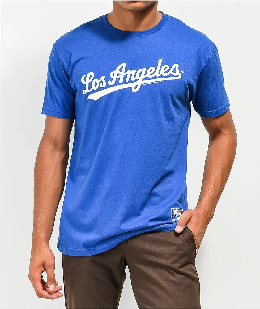 Mitchell & Ness x MLB LA Dodgers Blue T-Shirt