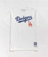 Mitchell & Ness x MLB LA Dodgers White T-Shirt